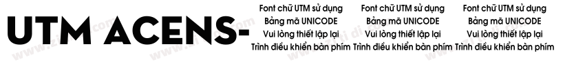 UTM Acens字体转换